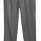 Calça social Ralph Lauren para meninos, frente lisa, cinza, tamanho 27W