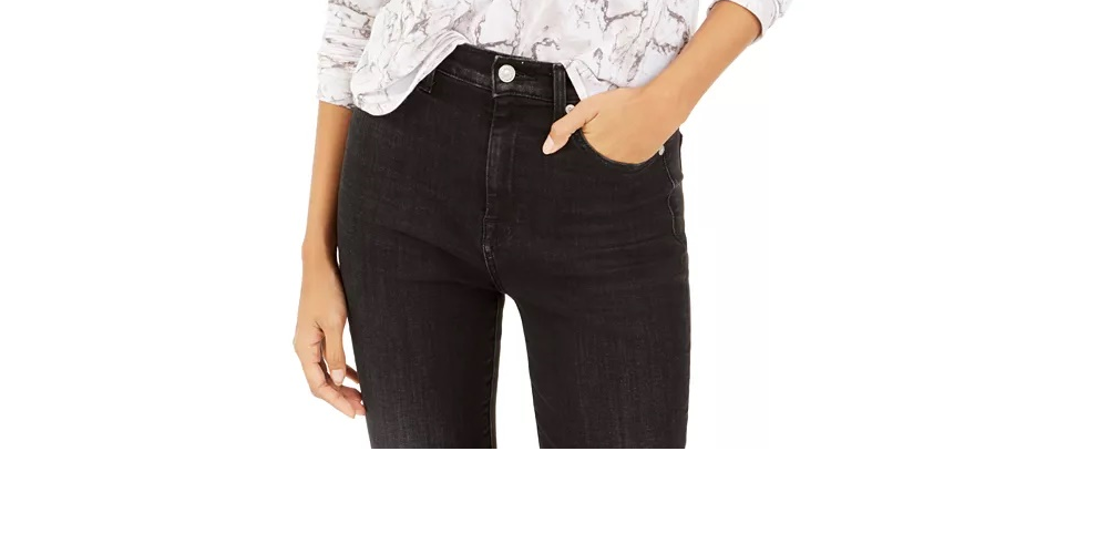 Moletom com capuz feminino Bar III com estampa de mármore, branco, tamanho pequeno