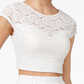 Vestido Teeze Feminino Me, 2 peças, renda, ajuste evasê, branco, tamanho 11