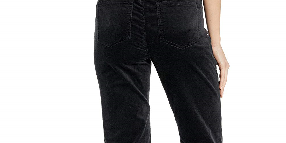 Calça reta feminina NYDJ Marilyn preta tamanho 4