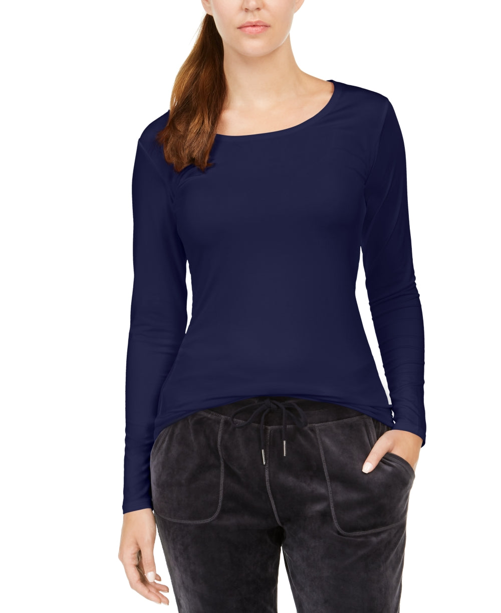 Camiseta feminina confortável e aconchegante 32 Degrees, azul-marinho, tamanho extragrande