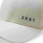 Boné de beisebol masculino com logotipo DKNY, tamanho regular, branco