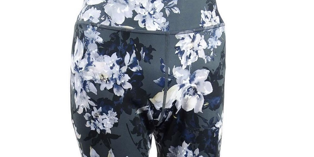 Leggings esportivas femininas Ioga Ideologia Azul Tamanho Médio