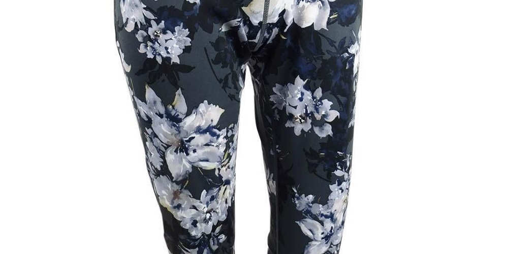 Leggings esportivas femininas Ioga Ideologia Azul Tamanho Médio