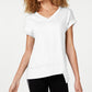 Camiseta Calvin Klein Performance Assimétrica Feminina Branca Tamanho Grande