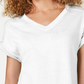 Camiseta Calvin Klein Performance Assimétrica Feminina Branca Tamanho Grande