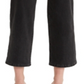 Calça jeans feminina Levi's Mile High Wide Leg preta, tamanho 25x25, masculina