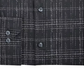 Camisa social masculina Alfani Slim Antirrugas Stretch Azul Marinho Branco Tamanho 14-14,5