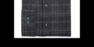 Camisa social masculina Alfani Slim Antirrugas Stretch Azul Marinho Branco Tamanho 14-14,5