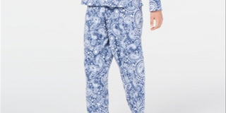 Pijama Charter Club de lã texturizada supermacia, azul, tamanho XS