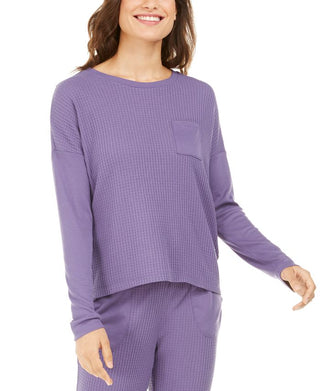Pijama térmico feminino Alfani, roxo, tamanho XL