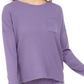 Pijama térmico feminino Alfani, roxo, tamanho XL