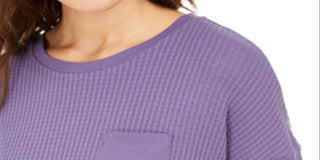 Pijama térmico feminino Alfani, roxo, tamanho XL