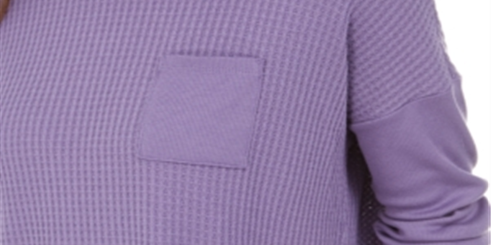 Pijama térmico feminino Alfani, roxo, tamanho XL