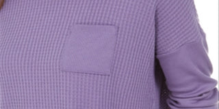 Pijama térmico feminino Alfani, roxo, tamanho XL