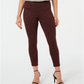 Leggings de malha de tweed de cintura alta para mulheres Hue, tamanho grande, vermelho