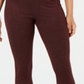 Leggings de malha de tweed de cintura alta para mulheres Hue, tamanho grande, vermelho