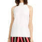 Blusa túnica feminina Alfani de gola alta, creme, tamanho médio