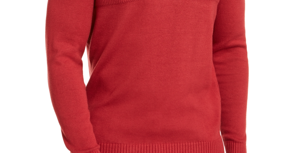 Camisa casual masculina Club Room Classic Fit, vinho, tamanho grande