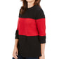 Karen Scott Suéter Feminino Grace Colorblocked Vermelho Tamanho P