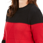 Karen Scott Suéter Feminino Grace Colorblocked Vermelho Tamanho P