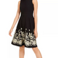 Vestido Calvin Klein Feminino Bordado A Line Wear To Work Preto Tamanho 2