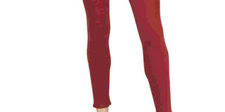 Calça jeans skinny Hudson Nico Denim cintura média feminina, vermelha, tamanho 27
