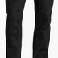 Calça jeans reta masculina Ralph Lauren Prospect, preta, tamanho 34x32