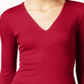 Blusa canelada feminina INC International Concepts - vermelha, tamanho M