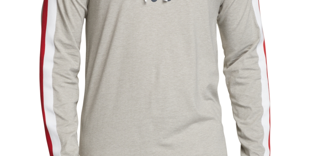 Moletom listrado masculino Th Modern Essentials cinza fumê tamanho pequeno