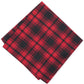 Lenço de bolso xadrez de algodão Seabury masculino Bar III vermelho tamanho regular