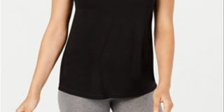 Cardigan feminino de algodão Charter Club, preto, tamanho GG