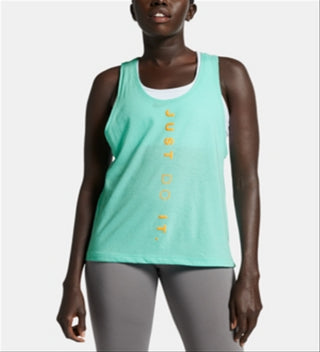 Camiseta regata Nike Running Fitness Feminina Verde Tamanho Médio