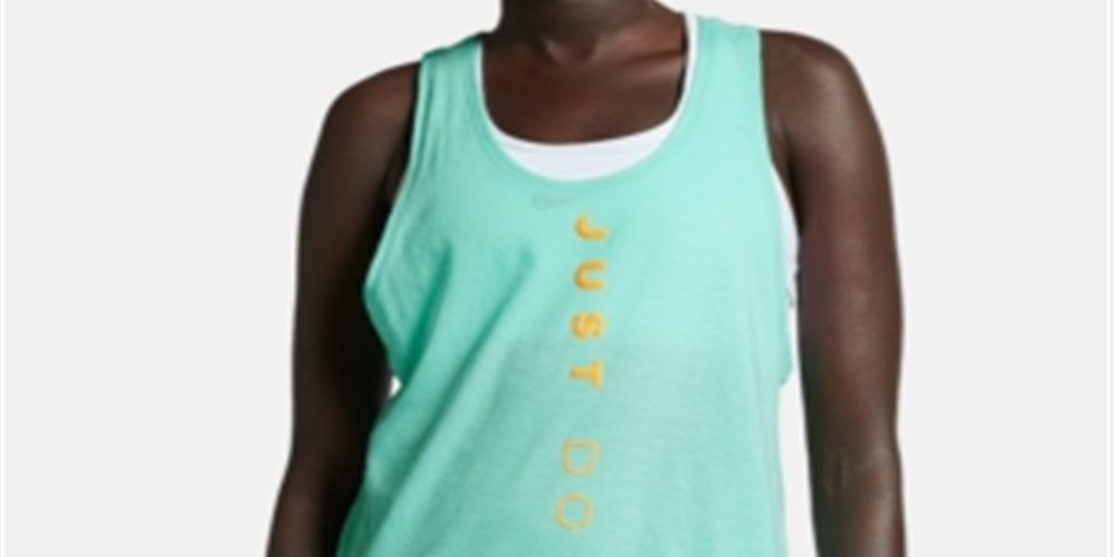 Camiseta regata Nike Running Fitness Feminina Verde Tamanho Médio