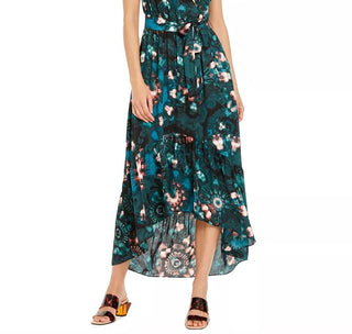 Vestido feminino de manga bufante, comprimento alto e baixo, preto, tamanho 10, da INC International Concepts