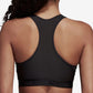 Sutiã esportivo adidas AlphaSkin Racerback Impact feminino, preto, tamanho XXL