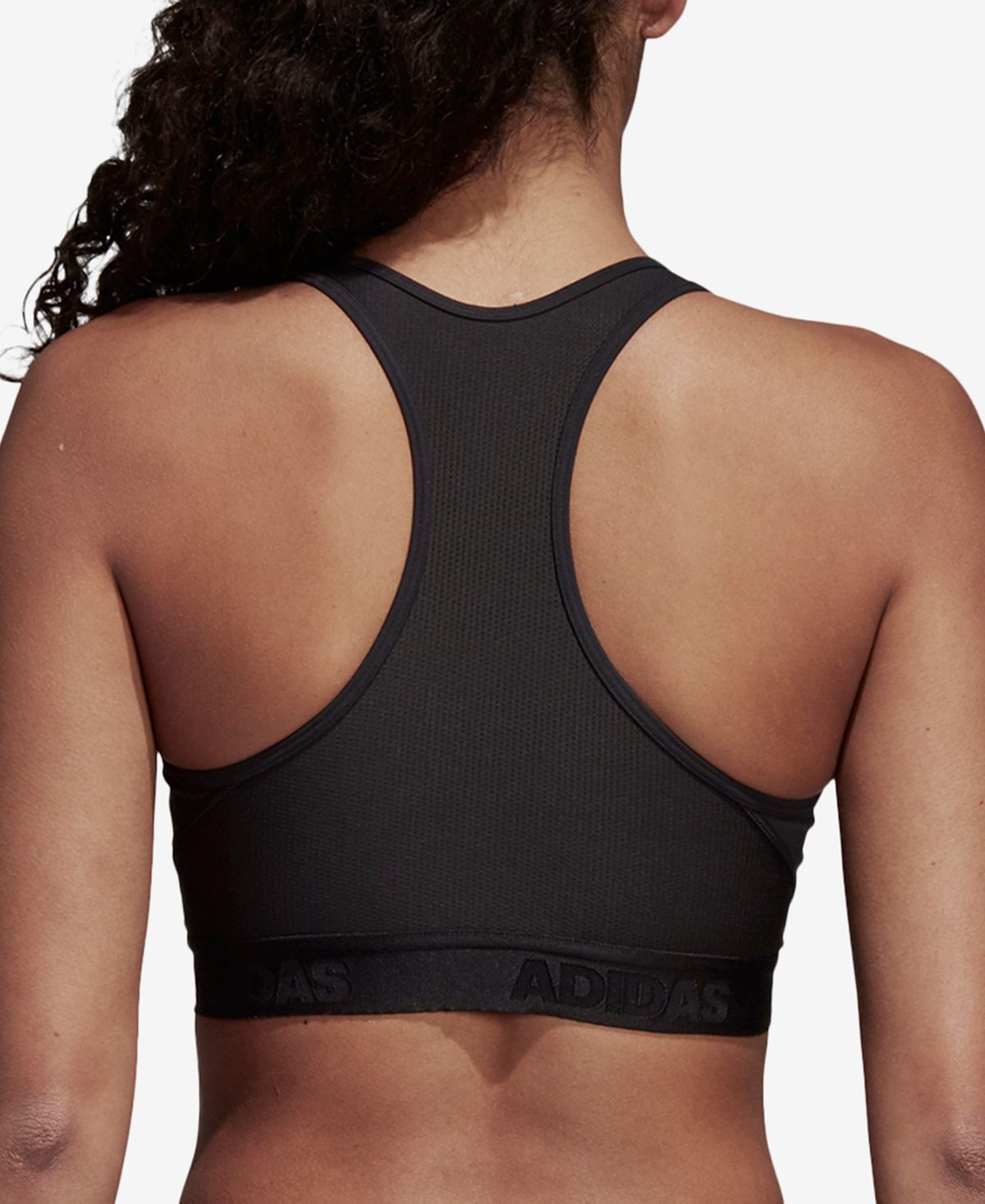 Sutiã esportivo adidas AlphaSkin Racerback Impact feminino, preto, tamanho XXL