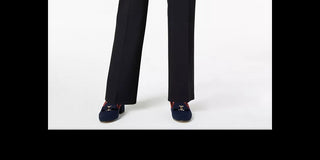 Calças femininas Charter Club Solid pretas tamanho 10 Petite