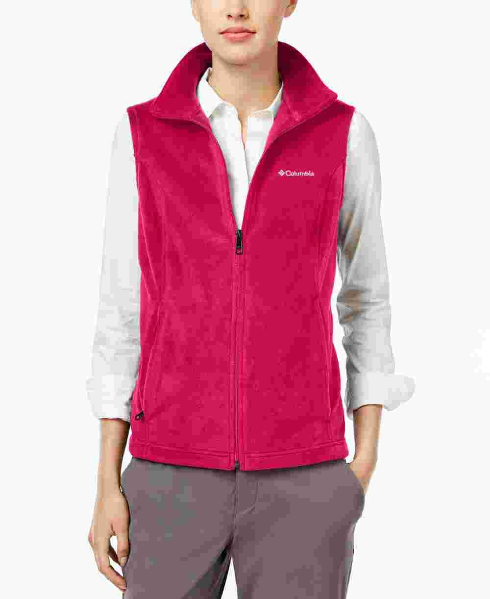 Colete Columbia Benton Springs Fleece Feminino Rosa Tamanho XS