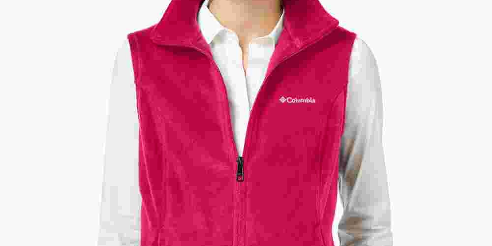 Colete Columbia Benton Springs Fleece Feminino Rosa Tamanho XS