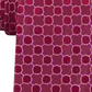 Gravata Calvin Klein Masculina Lattice Medallion de Seda para Negócios Vermelha Tamanho Regular