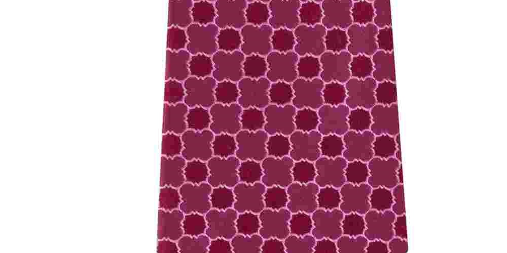 Gravata Calvin Klein Masculina Lattice Medallion de Seda para Negócios Vermelha Tamanho Regular