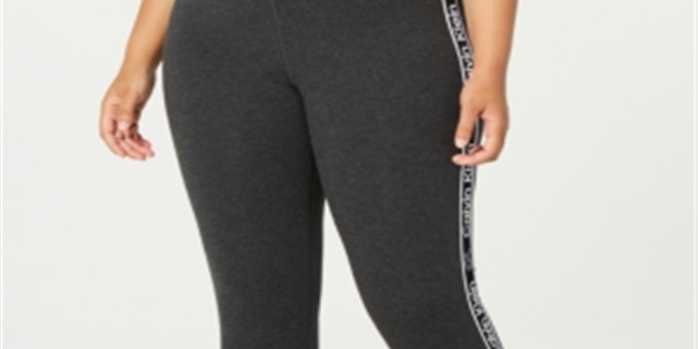 Calça legging feminina estampada Calvin Klein tamanho grande 1X