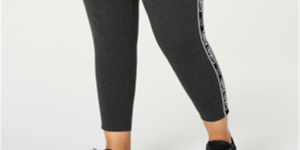 Calça legging feminina estampada Calvin Klein tamanho grande 1X