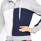 Tommy Hilfiger Sport Colorblocked com capuz e zíper feminino, tamanho P