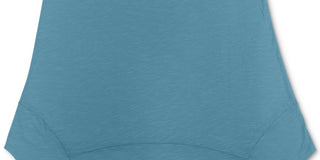Regata feminina estilo &amp; co com bainha de lenço, azul, tamanho extragrande