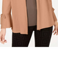 Cardigan feminino Alfani com mangas amarradas, marrom, tamanho XX-G