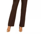 Le Suit Terno Feminino com Calça de Dois Botões Marrom Tamanho 4 Petite
