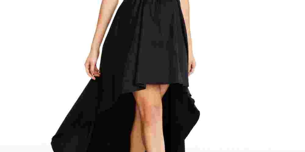 Vestido B Darlin Juniors High-Low Preto Tamanho 7/8