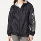 Jaqueta corta-vento feminina Columbia Flash Forward estampada, preta, tamanho grande